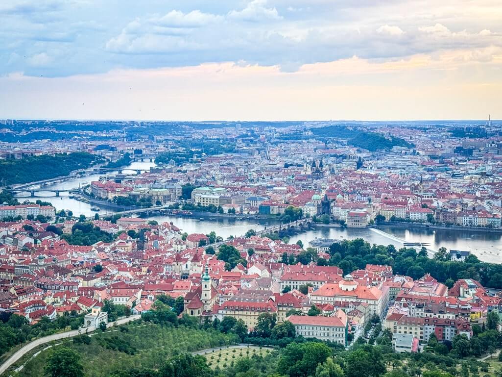 Views of Prague from Petrin Tower