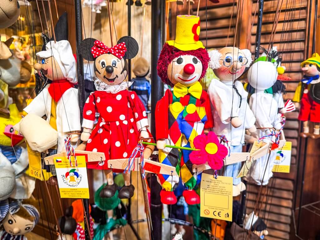 At the Puppet Museum in Cesky Krumlov