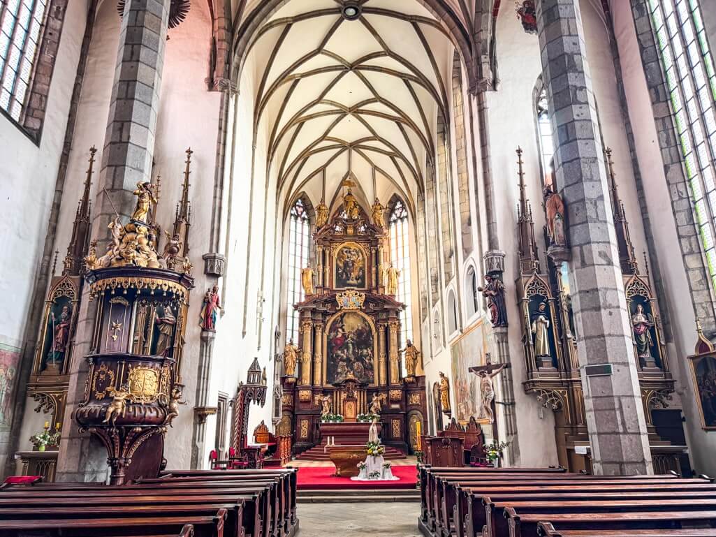 Inside St. Vitus Church.