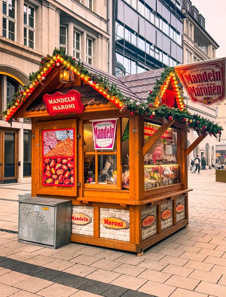 Christmas market stall