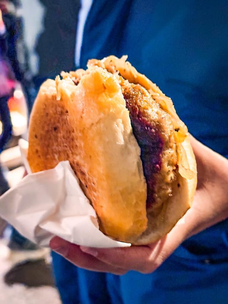 Frikadelle in Nuremberg Christmas Market