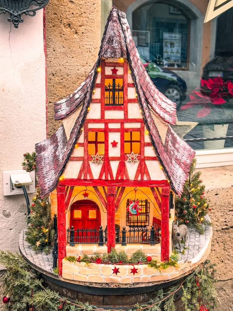 Christmas decorations in Rothenburg ob der Tauber