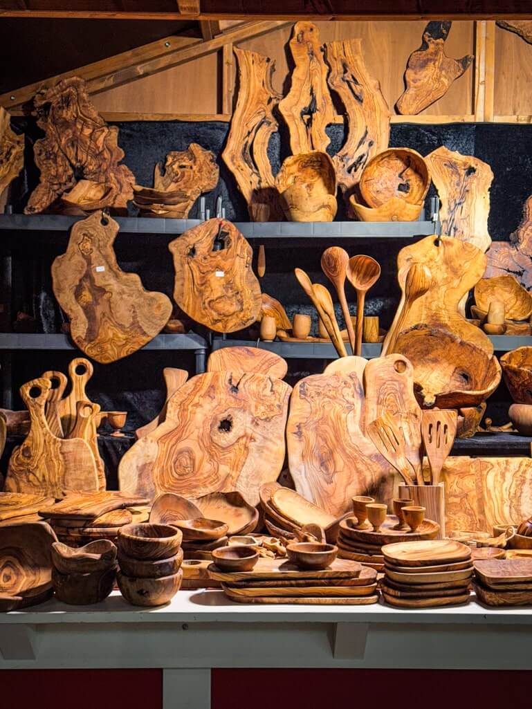 Wooden crafts at Hannover Christmas Market