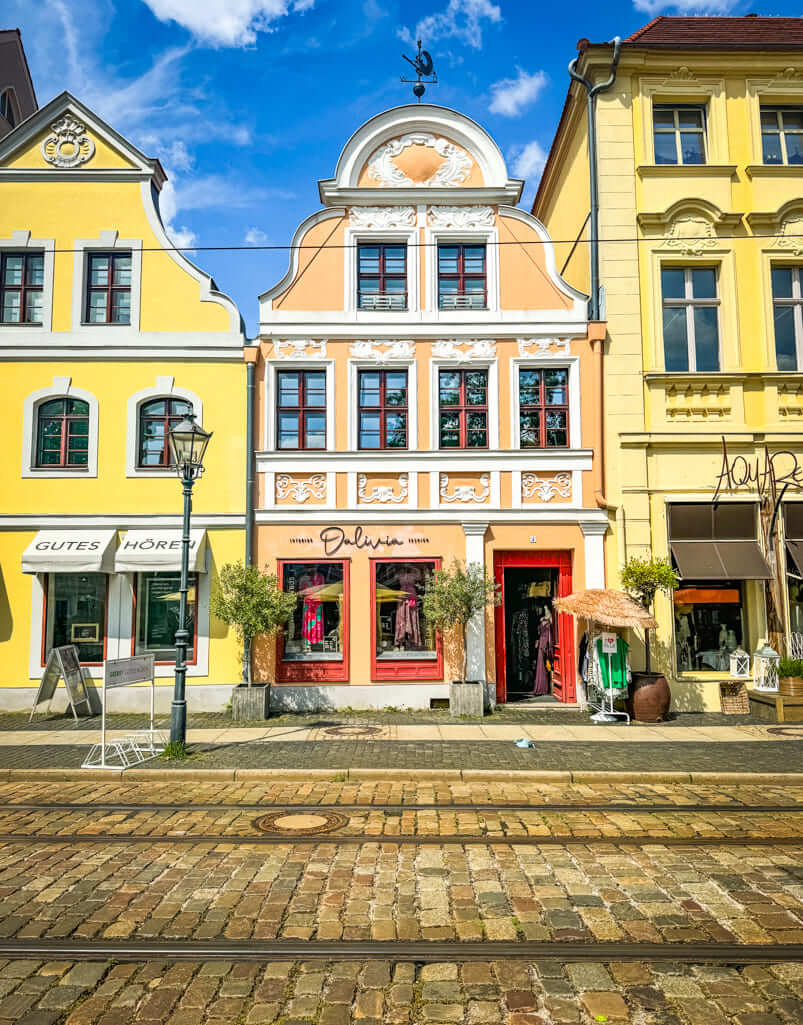 Historic townhouses in Cottbus