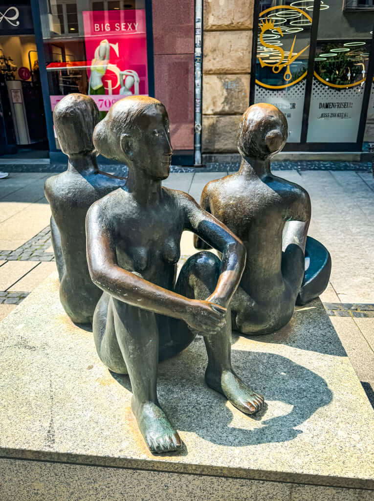 Sculpture in Cottbus Old Town
