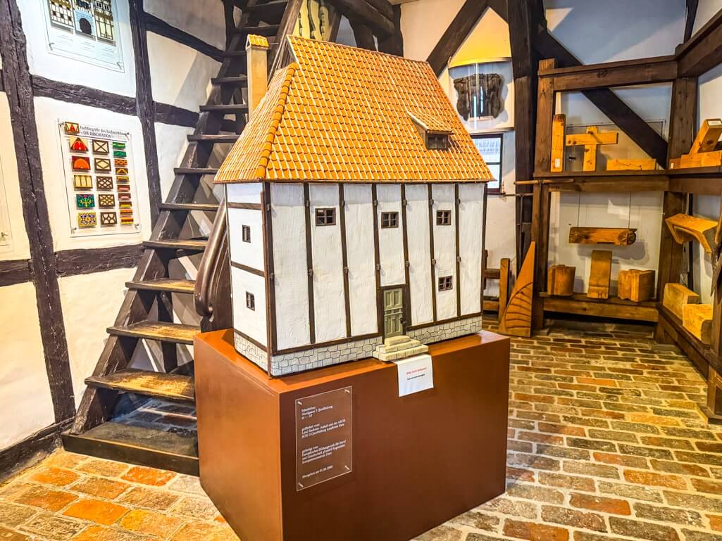 Inside the Timber Frame Museum in Quedlinburg