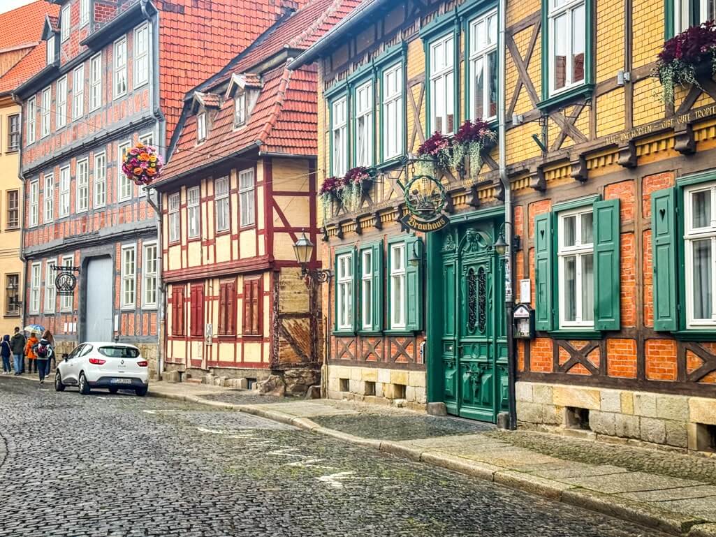 A beautiful street in Quedlinburg Germany