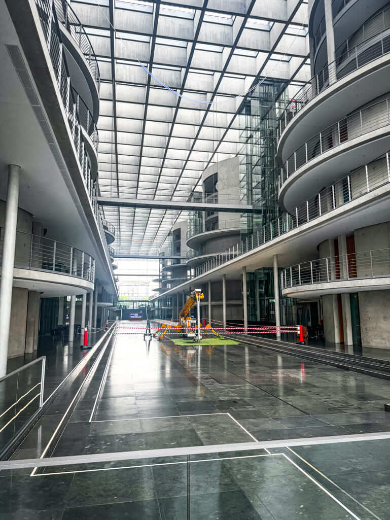 Touring Berlin's Parliament building