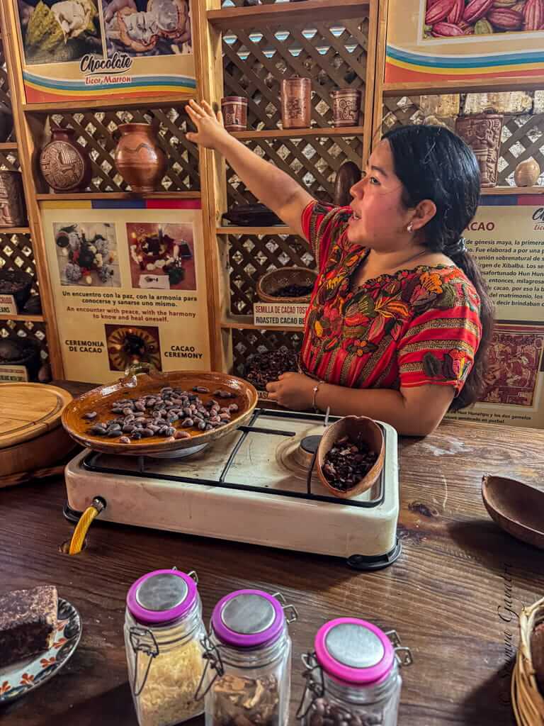 Chocolate tour in San Juan La Laguna, Guatemala