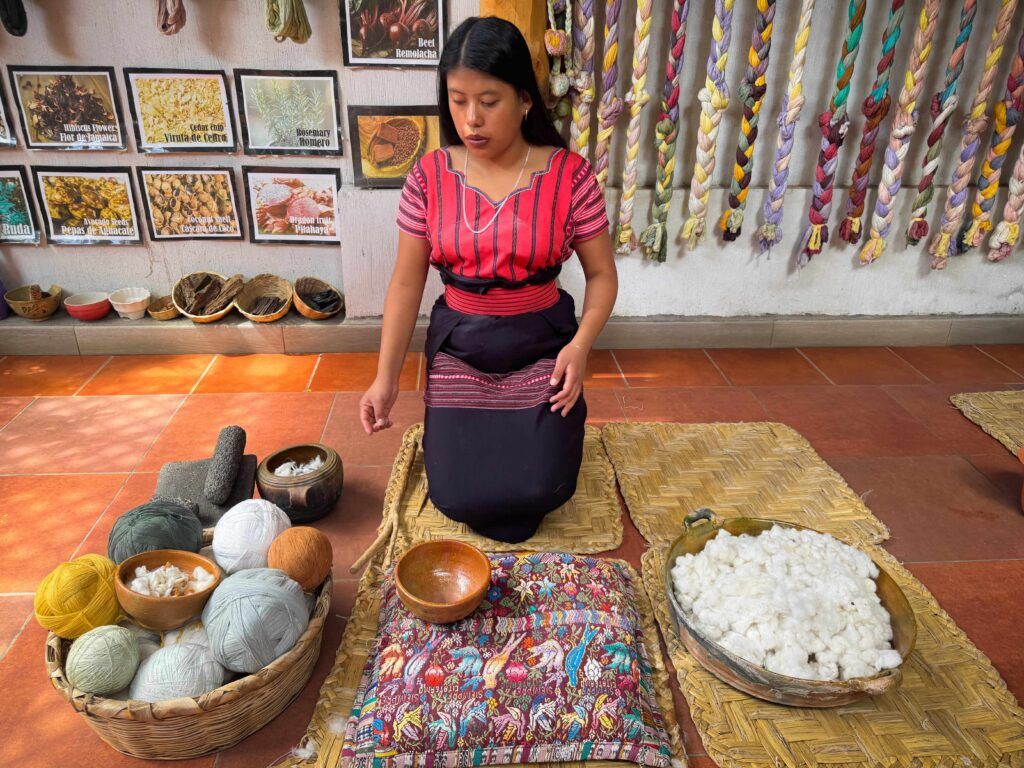 Female weaver in San Juan La Laguna, Lake Atitlán